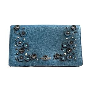 Coach Tea Rose Willow Floral Leather Crossbody Bag 2017